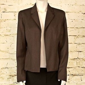 NWOT / Ann Taylor / Brown Wool Blazer / SZ 8